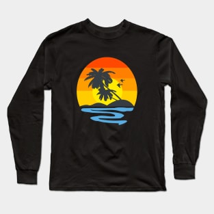 Retro Vintage Sunset Long Sleeve T-Shirt